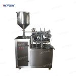 צינורות מתכת אלומיניום מתקפלים מכונות איטום למילוי חצי אוטומטי