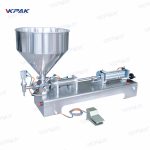 מכונת מילוי משחה נוזלית פניאומטית מלאה לתחליב קרם קוסמטי