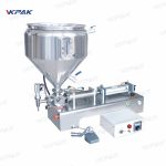 מכונת מילוי קרם רוטב עבה חצי אוטומטית פניאומטית עם ערבוב