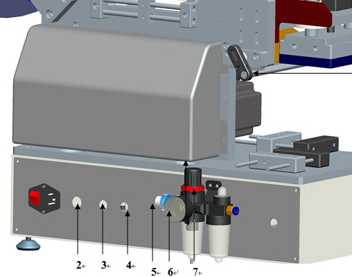 שקיות זרבובית מכונת תיוג שקיות פלסטיק חצי אוטומטית למשטח שטוח