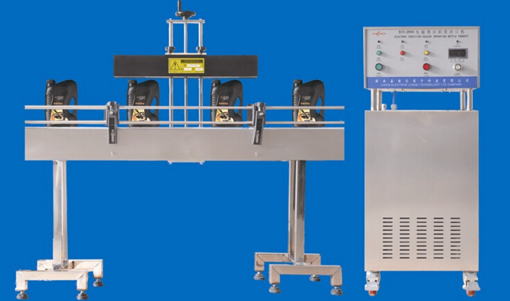 automatic induction sealing machines מכונת איטום אינדוקציה ליניארית אוטומטית מצוידת במכסה