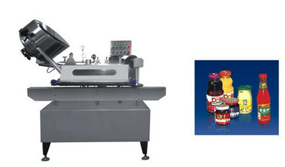 Button-controlled system glass Jar twist off Steam Capper equipment vacuum capping machine for sauce כפתור נשלט מכונת מכסה ואקום twist off.jpg