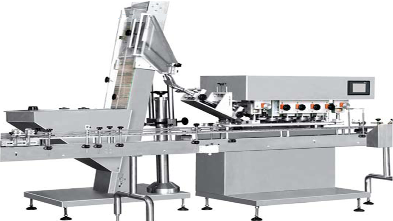 automatic linear capping machine for glass bottles מכונת מכסה בורג במהירות גבוהה.png