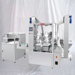 מכונת תיוג לבקבוק קטן נוזלי למילוי מכסה עם Unscrambler