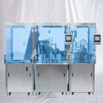 מכונת מילוי מכסה למכלול מזרקים מלאים מראש לתרופות