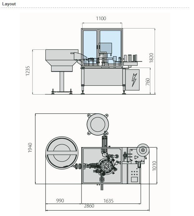 high speed syringe filling closer pharmaceutical equipment פריסה של מכונת סגירת מילוי.jpg