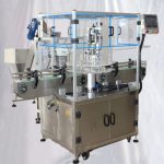 ציוד מכסה לבקבוקי מיץ פלסטיק רוטרי עם מכסה מזין מעלית