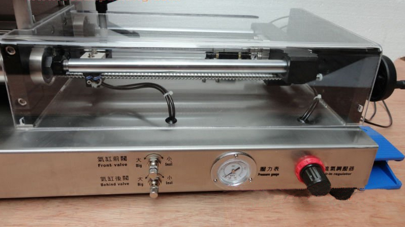 pneumatic part from cream filling machine צילום סגור עבור מכונת הופר כפולה jam.jpg