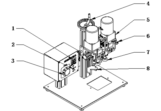 illustration of screw capping machine desktop מכונת כיסוי בורג לשולחן העבודה.jpg
