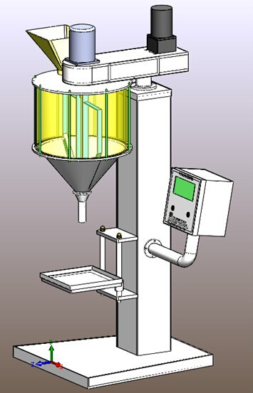 CAD illustration of powder filling machine איור ציור עבור filler.jpg